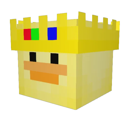 DexE11 Minecraft avatar head, 3D render