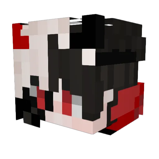 DexGritz Minecraft avatar head, 3D render
