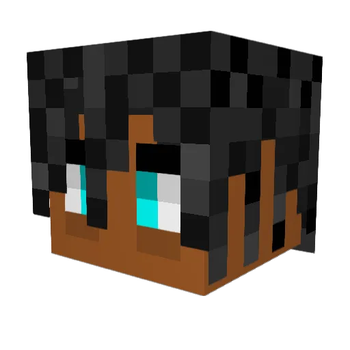 DexMachinaIII Minecraft avatar head, 3D render