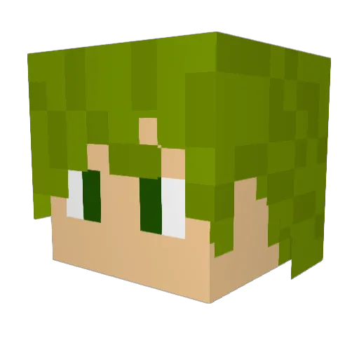 DexSMS Minecraft avatar head, 3D render