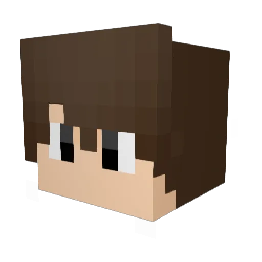DexShow Minecraft avatar head, 3D render
