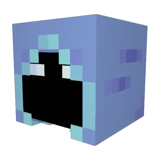DexZax Minecraft avatar head, 3D render
