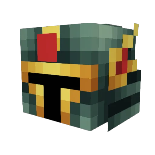 Dexety Minecraft avatar head, 3D render