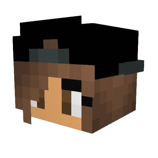 DexiDee Minecraft avatar head, 3D render