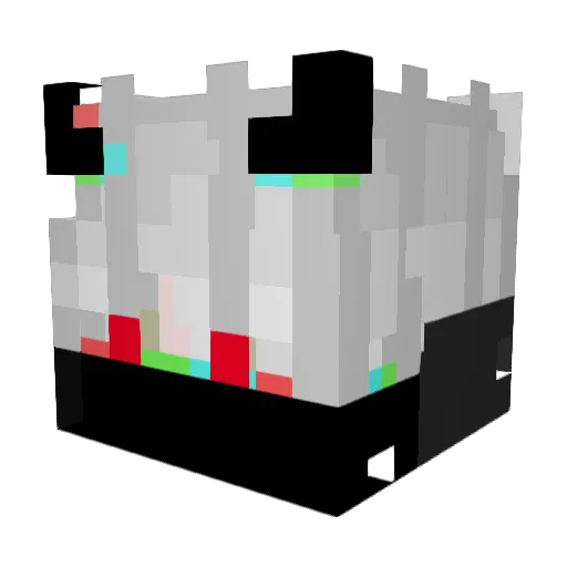 Dexi_ Minecraft avatar head, 3D render