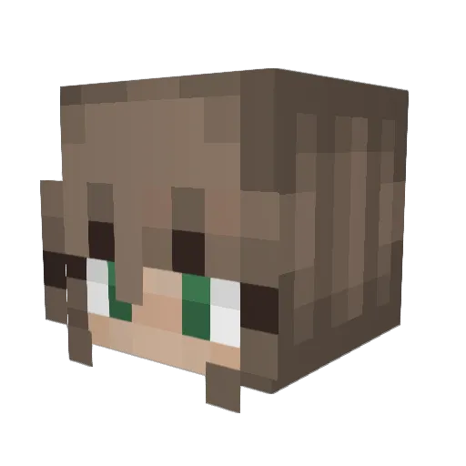 Dexify Minecraft avatar head, 3D render