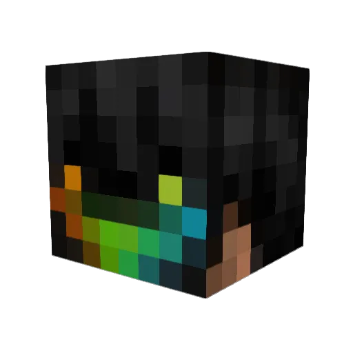 Dexmyth Minecraft avatar head, 3D render