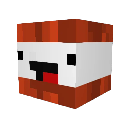 Dexney Minecraft avatar head, 3D render