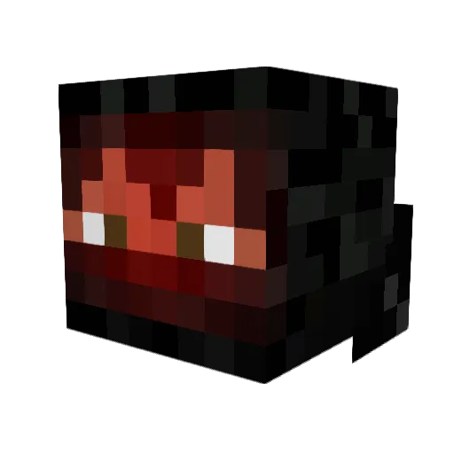 Dexter16 Minecraft avatar head, 3D render