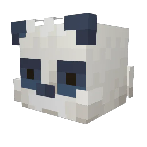 DexterDuan Minecraft avatar head, 3D render