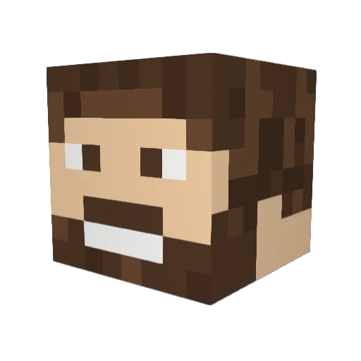 Dexter_21 Minecraft avatar head, 3D render