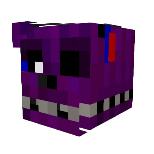 Dextercsh Minecraft avatar head, 3D render