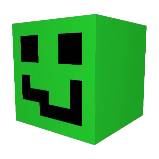 Dexteropolis Minecraft avatar head, 3D render