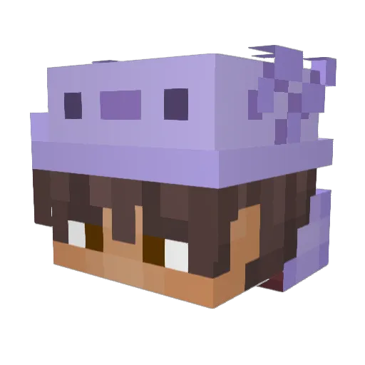 Dexterous_Dex Minecraft avatar head, 3D render
