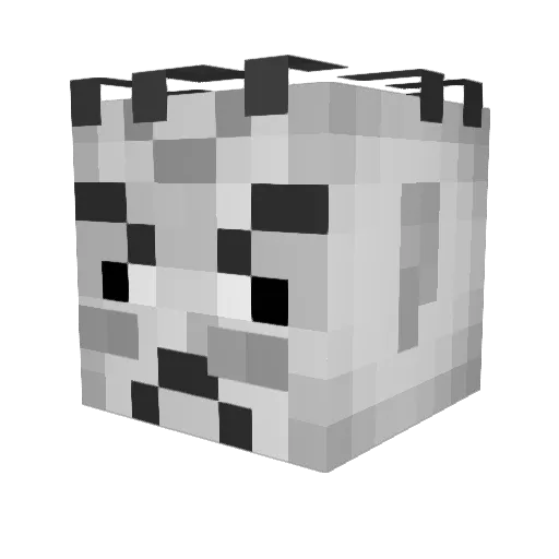 Dextinfire Minecraft avatar head, 3D render
