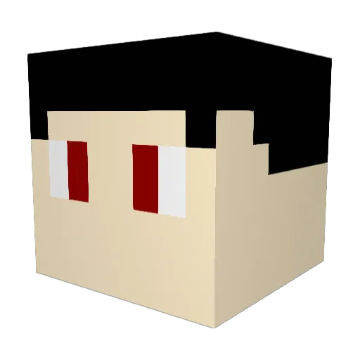 DextrousRacer82 Minecraft avatar head, 3D render