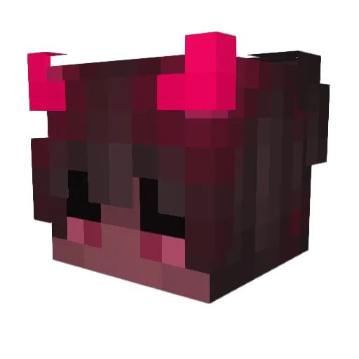 Dexx Minecraft avatar head, 3D render
