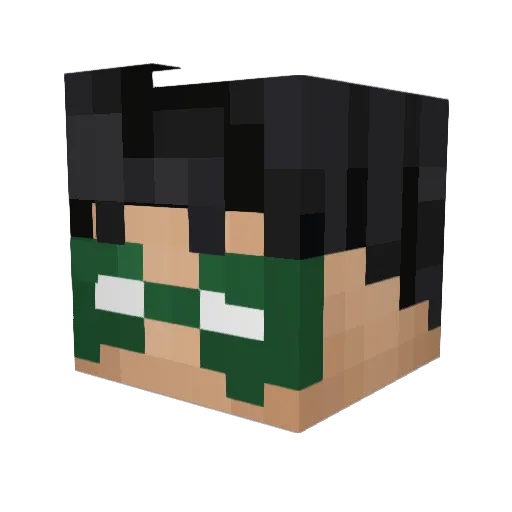 Dexy073 Minecraft avatar head, 3D render