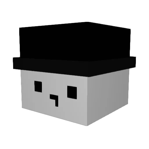 Dexzyn Minecraft avatar head, 3D render