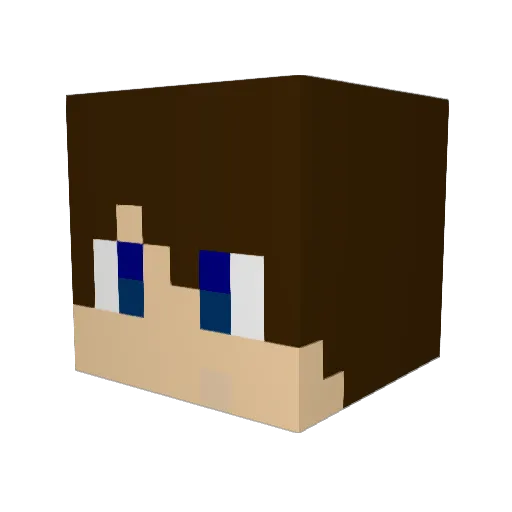 DeyZerR Minecraft avatar head, 3D render