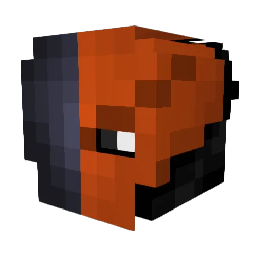 Deyes Minecraft avatar head, 3D render