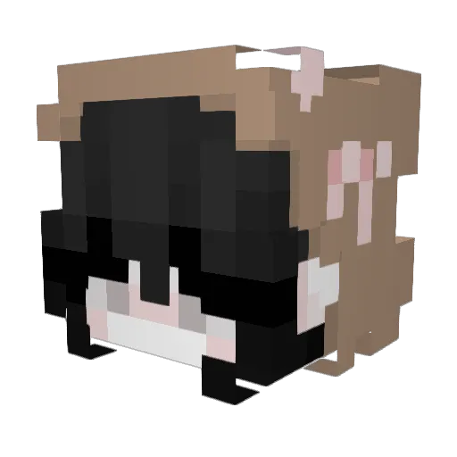 Deyis Minecraft avatar head, 3D render