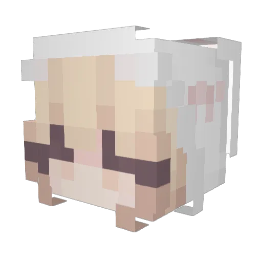 Deykios Minecraft avatar head, 3D render