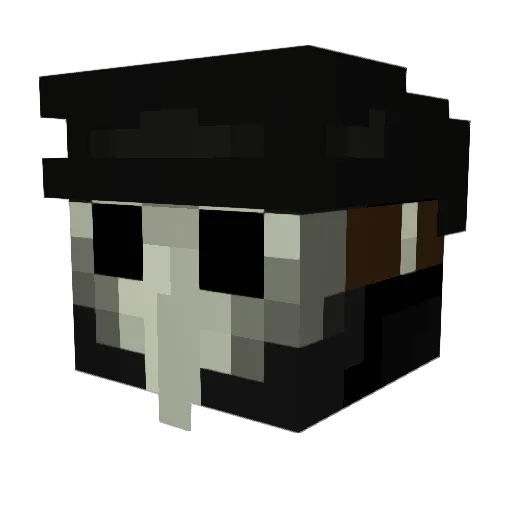 Deyrim1 Minecraft avatar head, 3D render