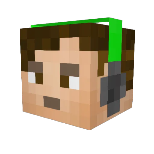 Deyvid00 Minecraft avatar head, 3D render