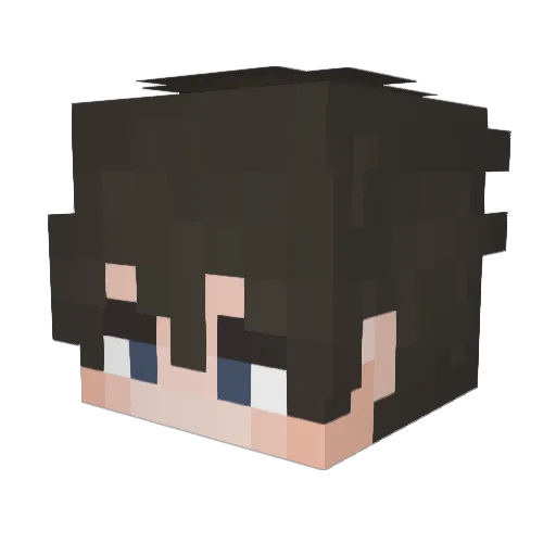 Deywark Minecraft avatar head, 3D render
