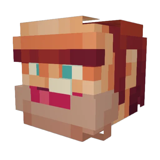 Deyyviid_exe Minecraft avatar head, 3D render