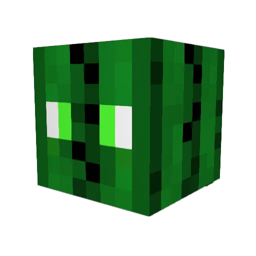 Dez1243 Minecraft avatar head, 3D render