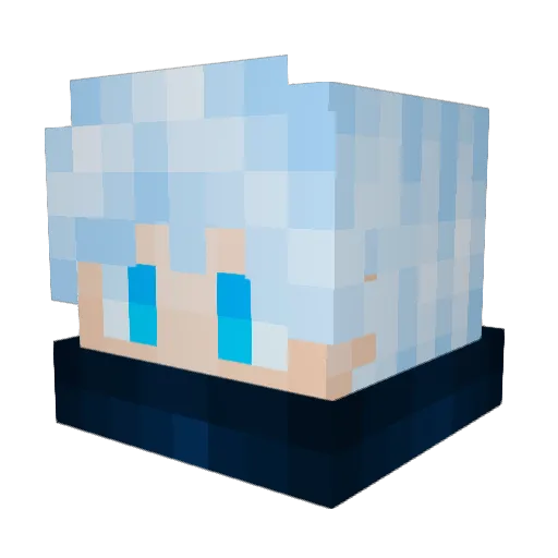 Dezdevileye Minecraft avatar head, 3D render
