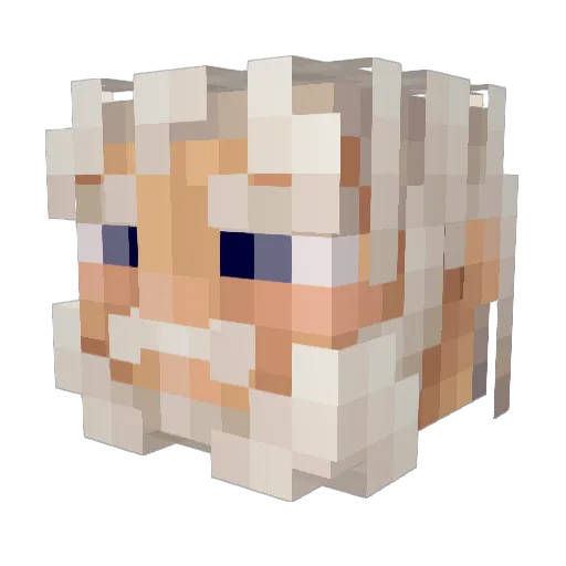 Dezekus Minecraft avatar head, 3D render