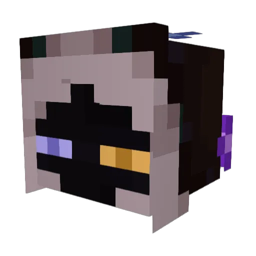Dezicoupe Minecraft avatar head, 3D render