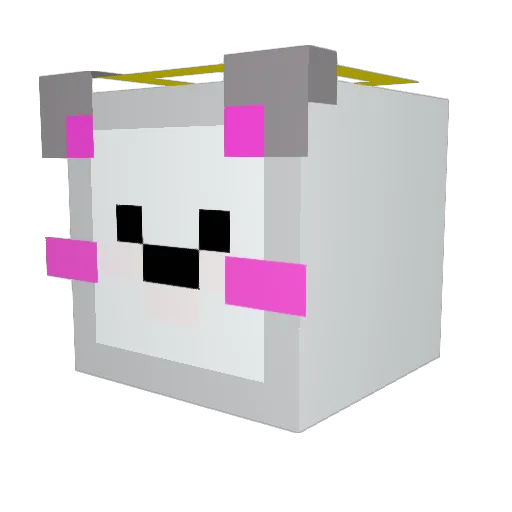 Dezir_ Minecraft avatar head, 3D render