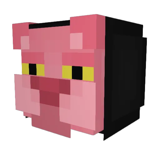 Deziz Minecraft avatar head, 3D render