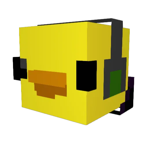 Dezyy_ Minecraft avatar head, 3D render
