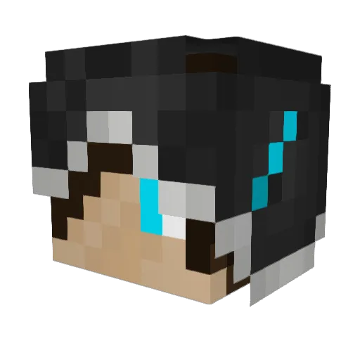 Dezz__ Minecraft avatar head, 3D render