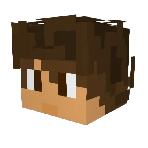 Dezzie_ Minecraft avatar head, 3D render