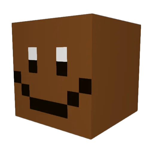 Dezzzzzz Minecraft avatar head, 3D render