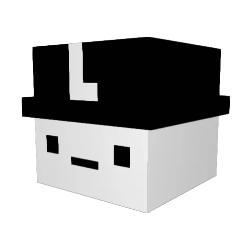 Df3w Minecraft avatar head, 3D render