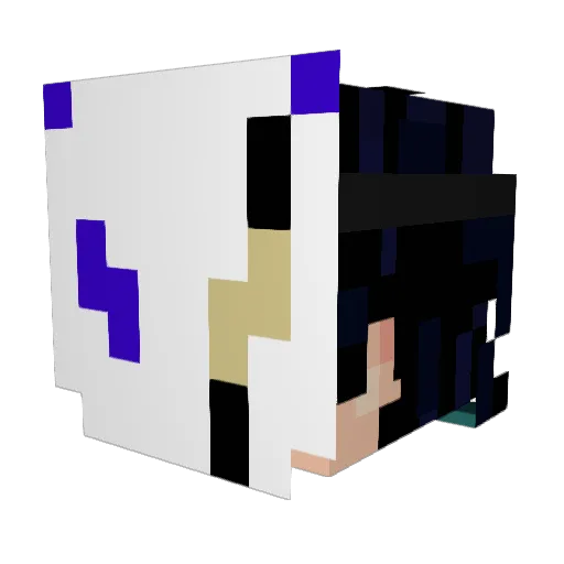 Dfesgdrgdr Minecraft avatar head, 3D render