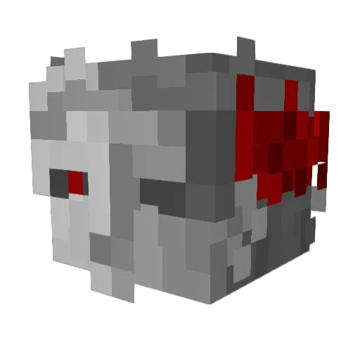 Dfewzz Minecraft avatar head, 3D render