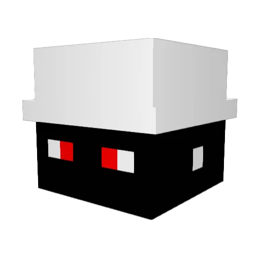 Dfg237 Minecraft avatar head, 3D render
