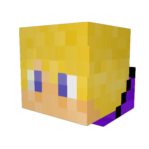Dforce123 Minecraft avatar head, 3D render