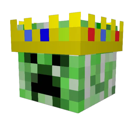 Dfragss Minecraft avatar head, 3D render