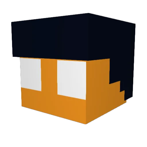 DgMatoi Minecraft avatar head, 3D render