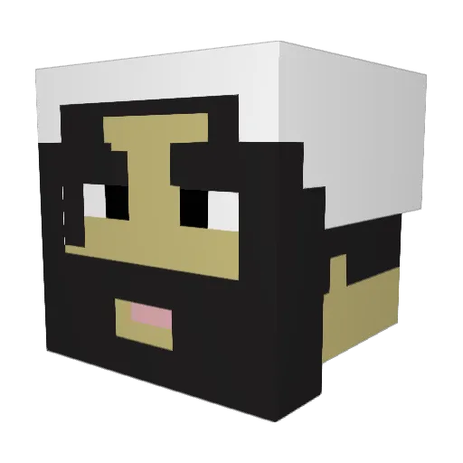 Dgamer284 Minecraft avatar head, 3D render