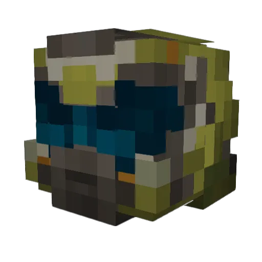 DgamerBR Minecraft avatar head, 3D render